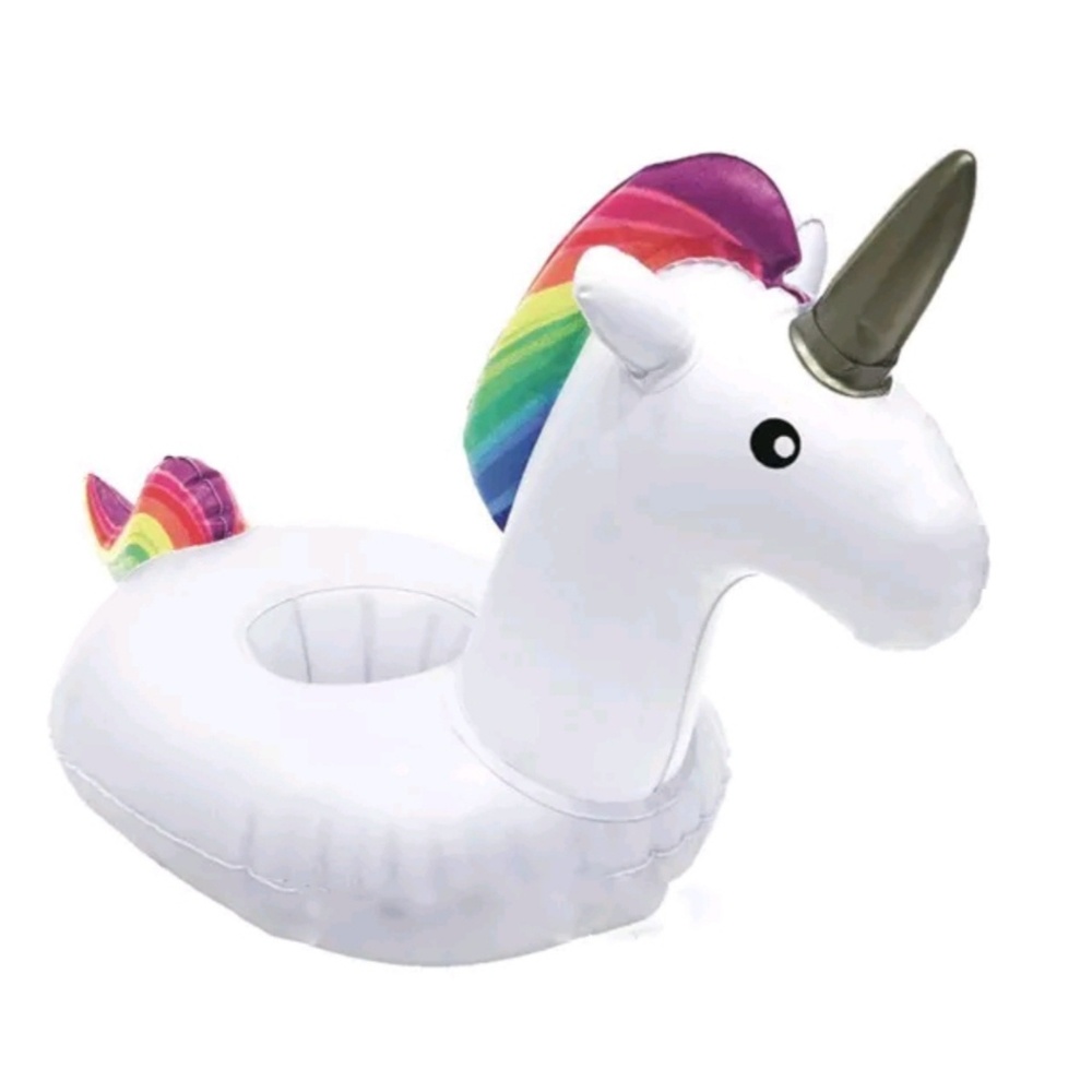Unicorn inflatable drink floatie